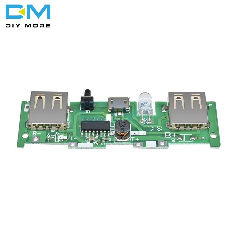 5V 1A 2A Mobile Power Bank Charger Control Module Micro USB Polymer Lithium Battery Charging Board DIY Step Up Boost