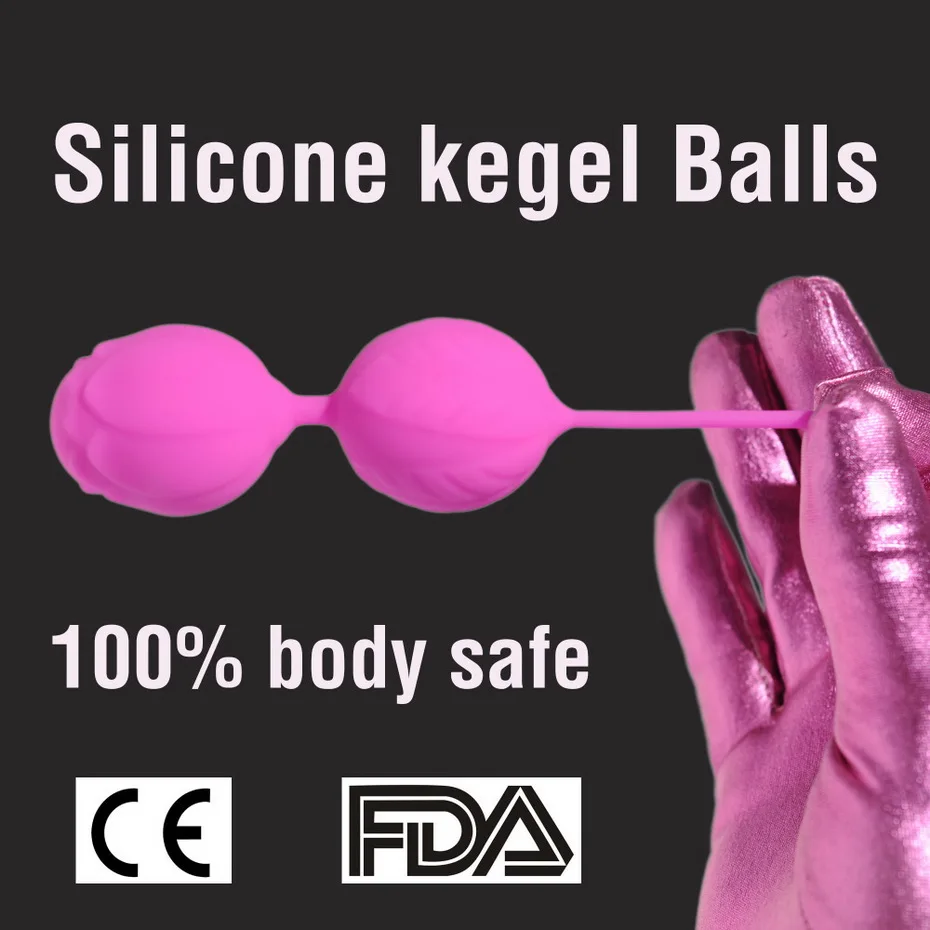 100% Silicone Kegel Balls, Smart Love Ball for Vaginal Tight Exercise Machine Vibrators, Ben Wa Balls of Sex Toys for women