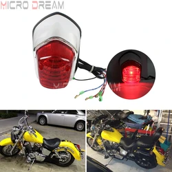 Motorcycle Universal 12v Brake Stop Tail Light for Kawasaki Yamaha V-Star Suzuki Honda Shadow Ace VT400 VT750 VT1100 C2 750 1100