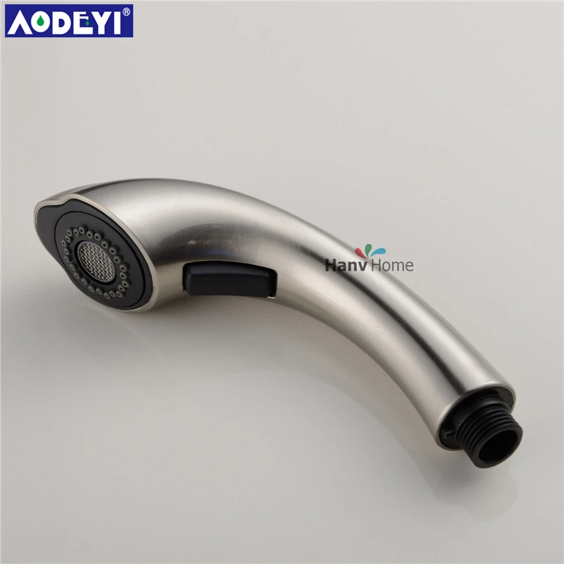 ABS Brushed Nickel  Kitchen Faucet  Sink Sprayer  Pull Out Nozzle  Pull Out Spray Kitchen Faucet Replacement Shower Spray Head