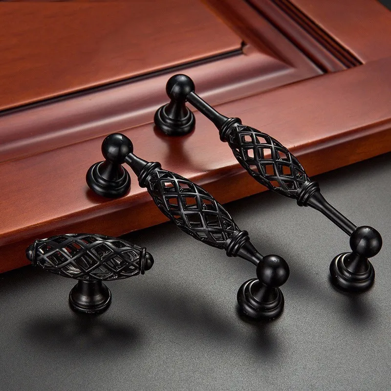 Vintage Birdcage Door Handle Antique Furniture Knobs and Handles for Kitchen Cabinets Vintage Closet Handle Drawer Pull