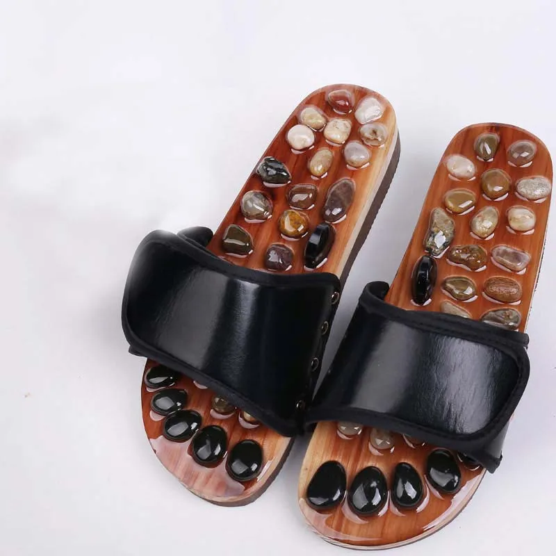 Natural pebbles massage slippers for men and women a foot care massage shoes foot massage foot massage that occupy the home