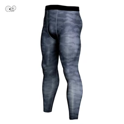 Camo Uomini Della Pelle A Tenuta di Compressione Leggings Corsa e Jogging PALESTRA Per Il Fitness Elastico Pantaloni In Fibra di MMA Esercizio Pantaloni Da Jogging di Sport Quick-Dry