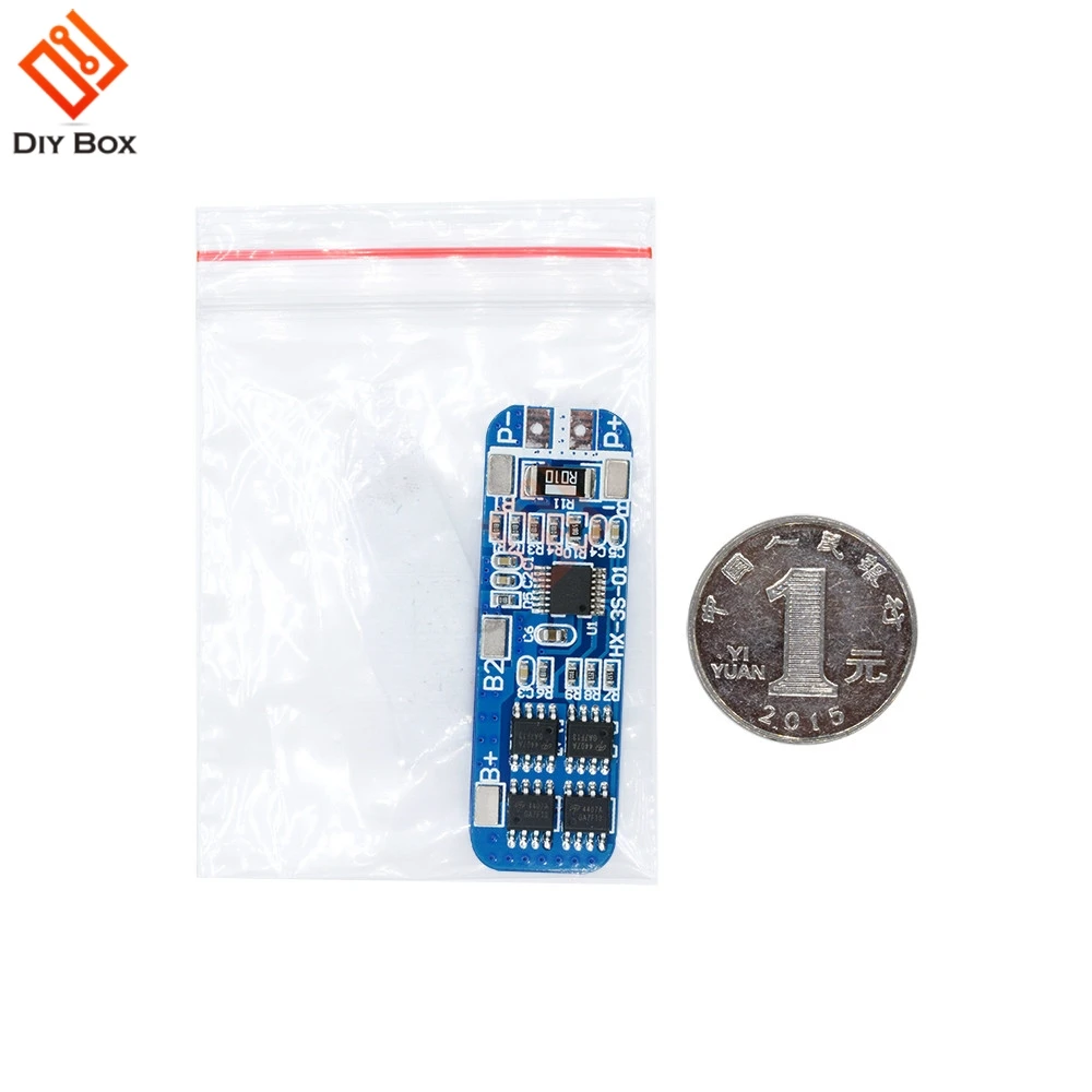 3S 12V 18650 10A BMS-Ladegerät Li-Ionen-Lithium-Batterie-Schutzplatine Leiterplatte 10,8V 11,1V 12,6V Elektrisch – Detail 4