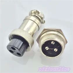 1set GX16 3 Pin Männlich Weiblich L71Y Durchmesser 16mm Rund Luftfahrt-stecker Buchse Stecker Draht Panel Stecker Hohe qualität Auf Verkauf