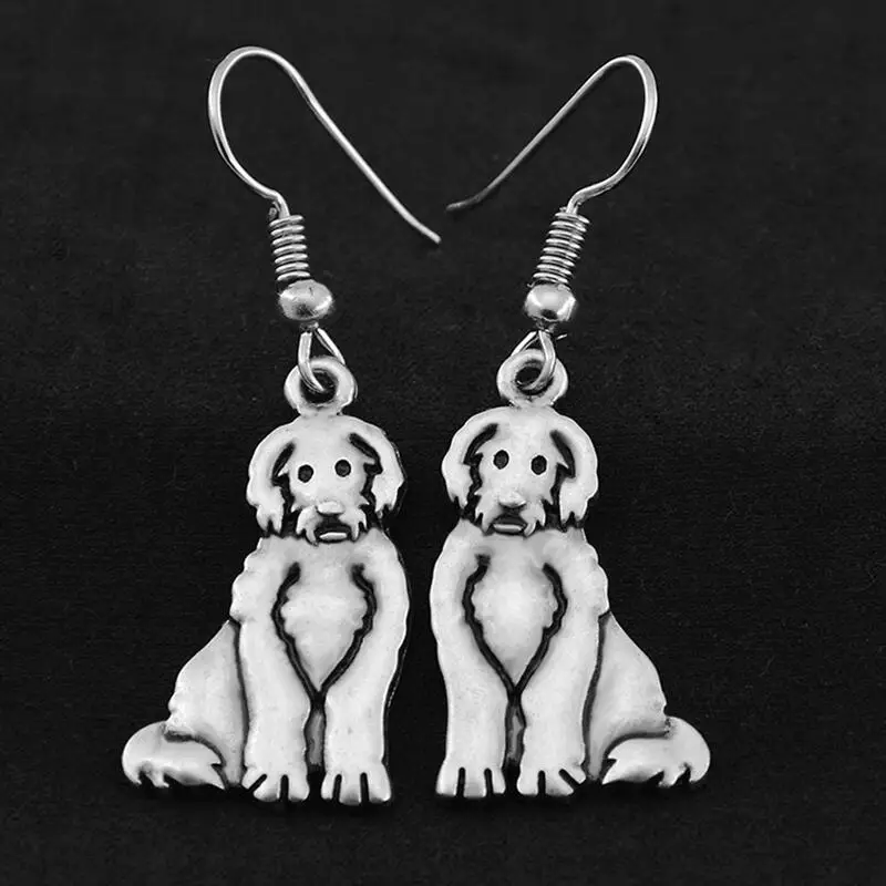 Vintage 3D Labradoodle Earring Dog Charms Earrings For Women Best Gifts Brincos Boho Earings Fashion Jewelry Pendientes Mujer