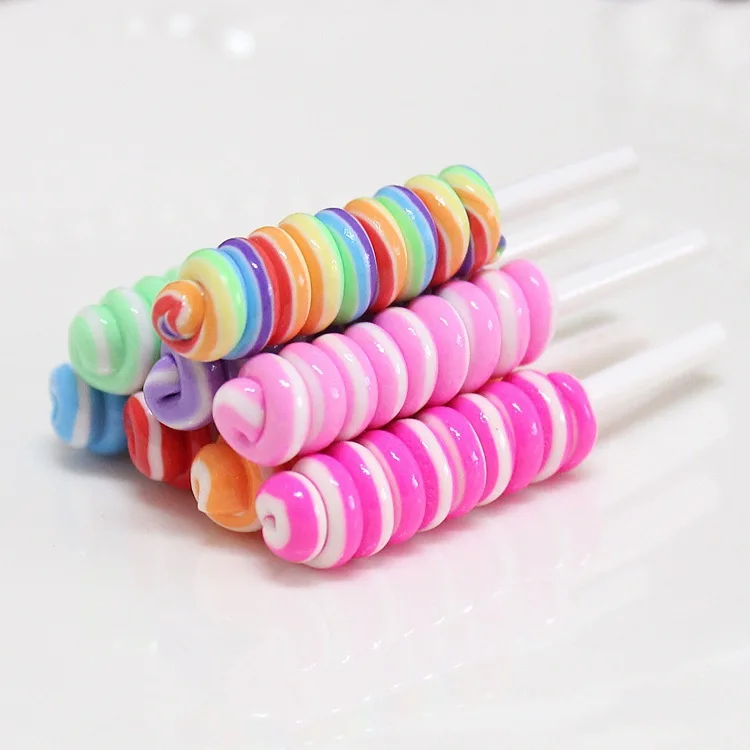 8pcs Miniature Food Dessert Sugar Mini Lollipops For Doll House 1/12 Kitchen Furniture Toys Accessories