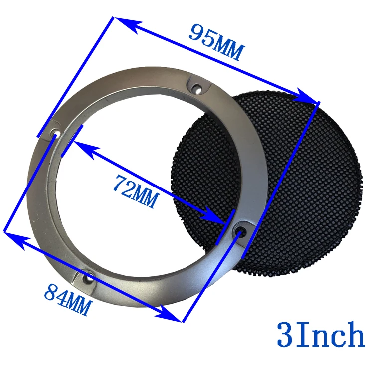 Tenghong 2 stücke Audio Lautsprecher Abdeckung 2 3 4 5 6,5 Zoll Ersatz Runde Lautsprecher Einheit Schutzhülle Mesh Net Abdeckung lautsprecher Zubehör – Detail 5