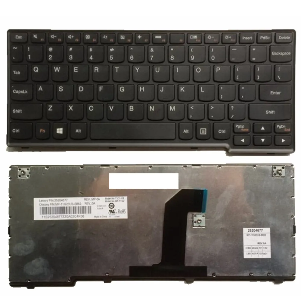 

US Black New English Replace laptop keyboard For Lenovo For YOGA11-ITH YOGA11-TTH YOGA11 YOGA 11