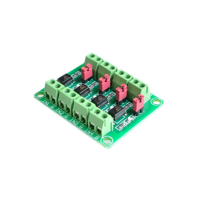 

10pcs PC817 4 Channel Optocoupler Isolation Board Voltage Converter Adapter Module 3.6-24V Driver Photoelectric Isolated Module