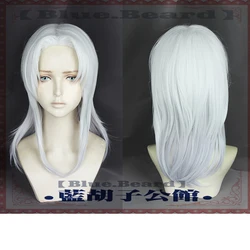The Dragon Prince Rayla Wigs 60cm Silver White Curly Synthetic Cosplay Costume Wigs + Wig Cap