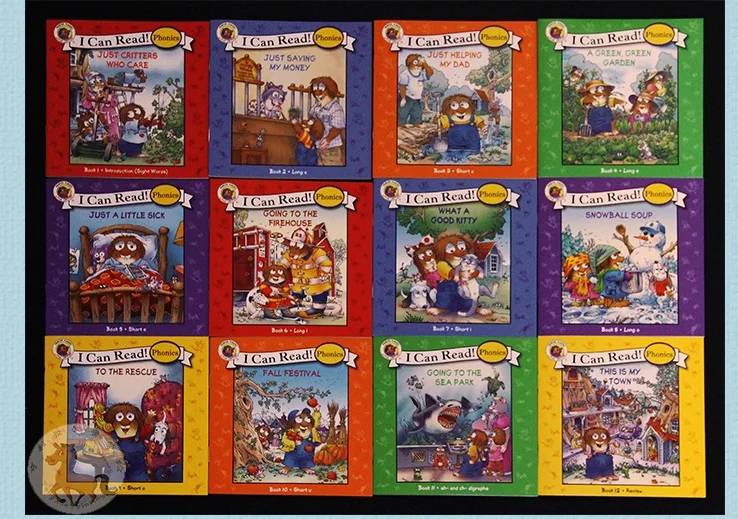 

12 books / set I Can Read Little Critters Phonics picture book English Book Children kids pocket story book Age 0-6