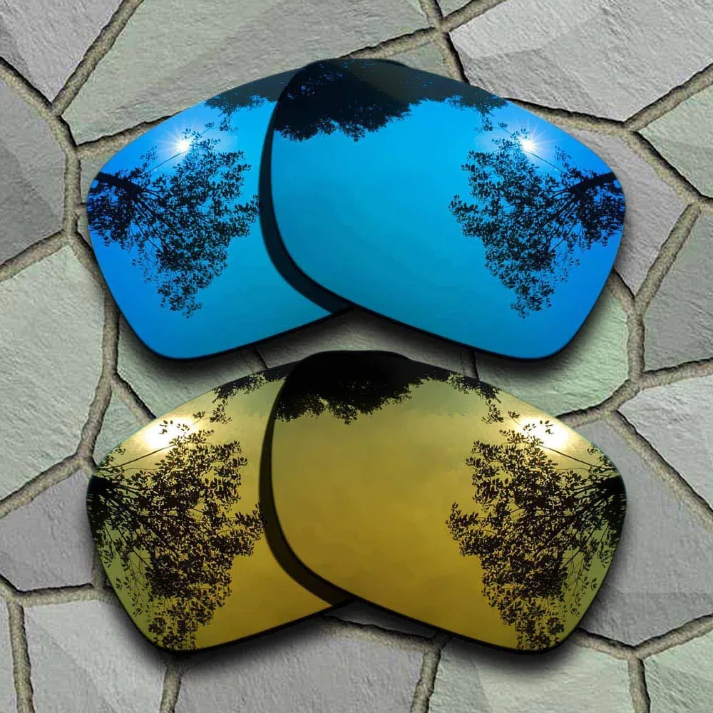 

Sky Blue&Yellow Golden Sunglasses Polarized Replacement Lenses for Oakley Holbrook-(TAC)