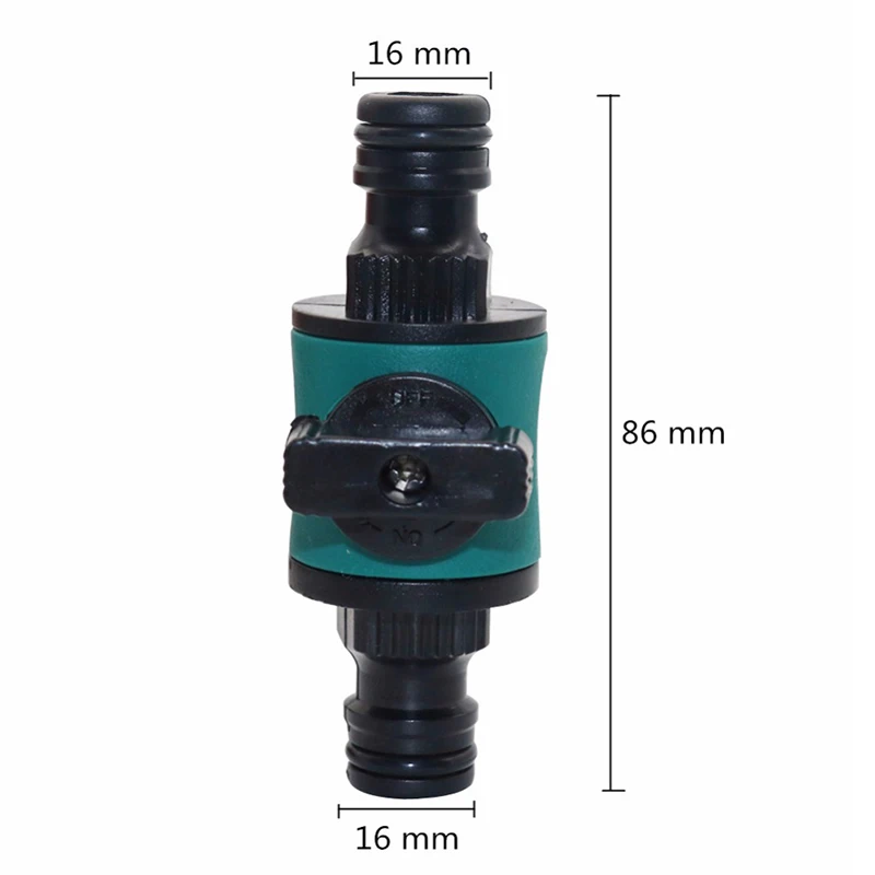 Plastic Valve with 16 mm Quick Connector Prolong Hose Length  Pipe Fittings Agriculture Watering Garden Tube Valve 10 Pcs