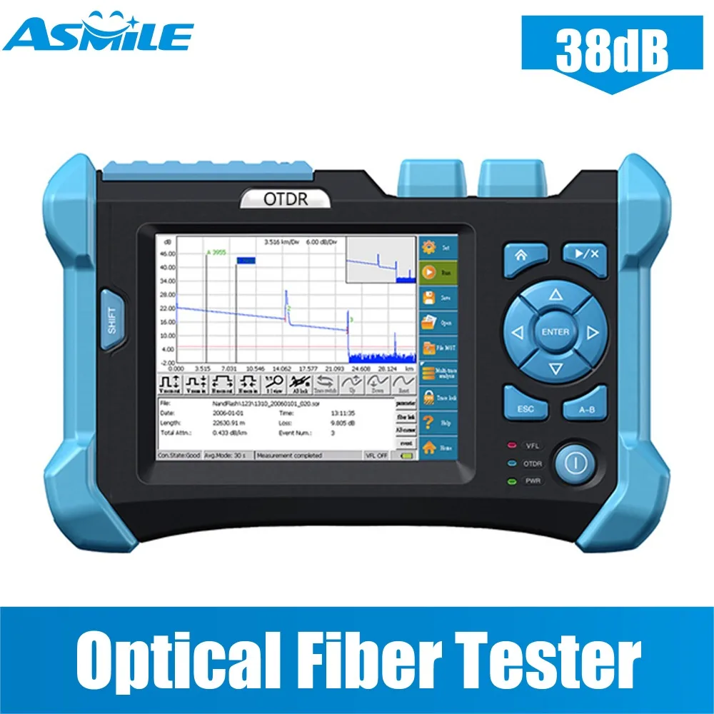 

2019 new 5.6inch MT-7300 Plus Optical Fiber Tester Multi-wavelength Measurement Optical Time Domain Reflectometer 38dB