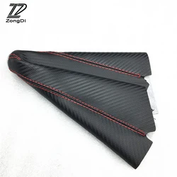 ZD 1X Gear Shifter Dustproof Cover carbon Fiber leather For Alfa Romeo 159 Subaru forester impreza Honda civic 2007 accessories