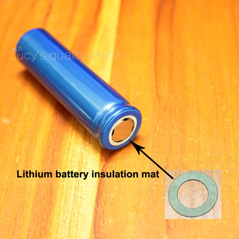 100ชิ้น/ล็อต18650แบตเตอรี่ลิเธียม Anode Hollow แบนปะเก็นฉนวนกันความร้อน Meson 18650 Hollow ข้าวบาร์เลย์กระดาษฉนวนกันความร้อน Pad