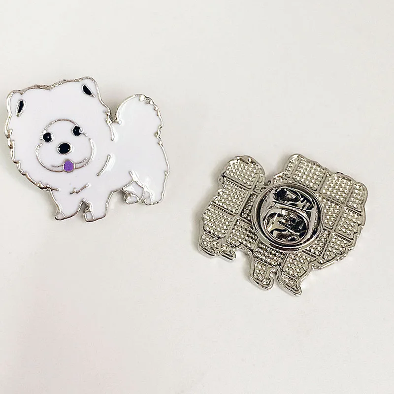 Pins Brooches for Women Fashion Chow Bulldog Pet Dog Brooches Dogs Charm Accessories Badge Brooch Pins for Girl Gift