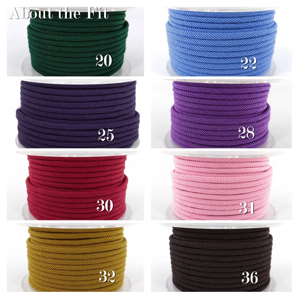 

About the Fit 3mm 20Meters Jewelry Clothing Accessories For Bracelet Necklace Making Apparel Handcrafts Woven Ropes Beading Cord