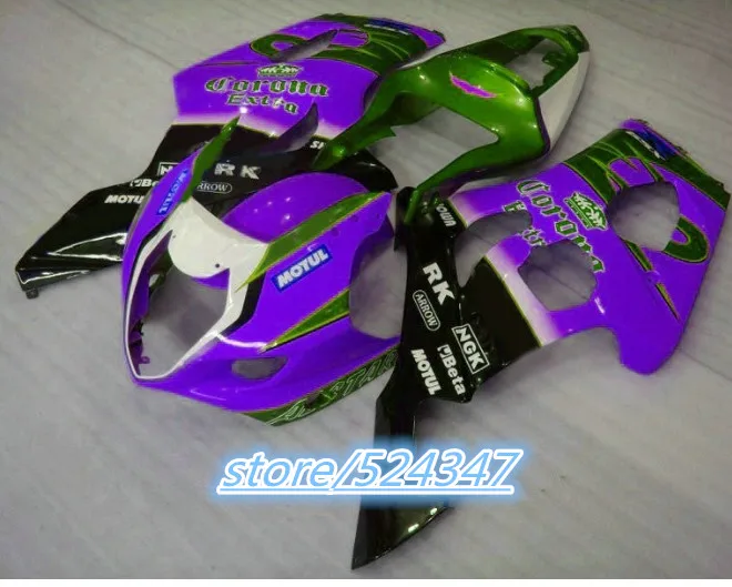 Injection Hey-Purple black K3 03-04 GSXR 1000 2003 2004 GSXR-1000 GSX R1000 GSX-R1000 Purple GSXR1000 03 04 Fairing for Suzuki