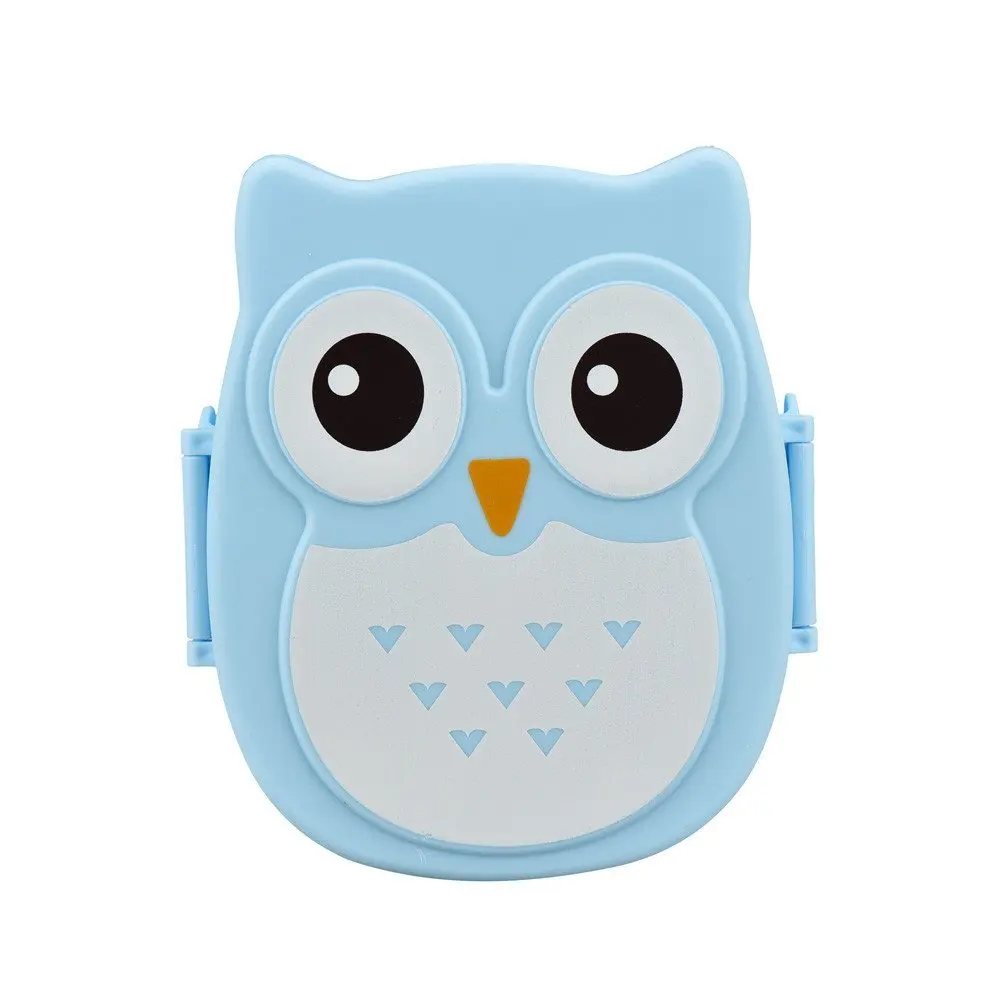 Kawaii Candy Color Owl Lunch Box Microwave Oven Bento Container Case Dinnerware Children's Birthday Gift