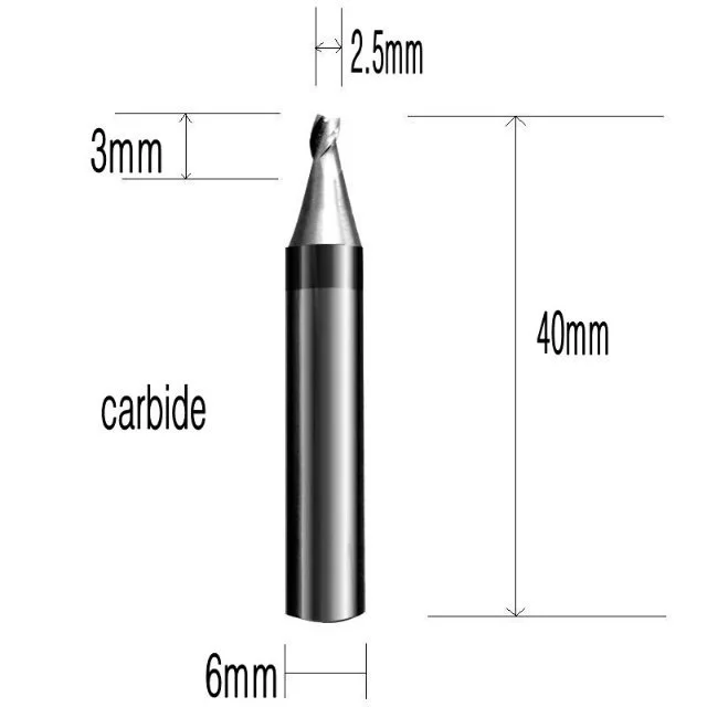 Tungsten Carbide Steel End Milling Cutters For Key Copy Cutting Duplicating Machine Drill Bits Locksmith Tools