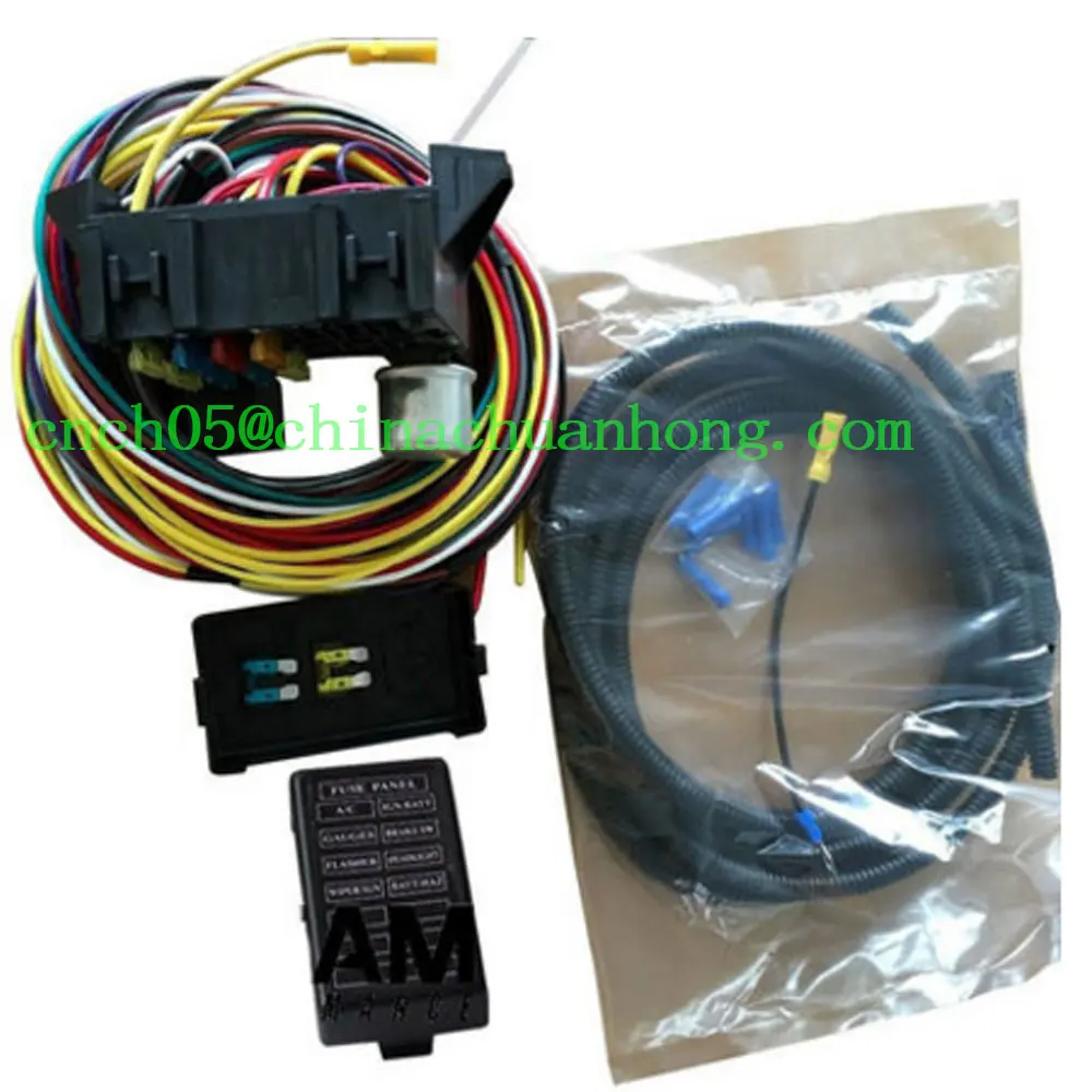 

Performance 8 CIRCUIT BASIC WIRE KIT SMALL WIRING HARNESS RAT STREET ROD SAND CAR TRUCK