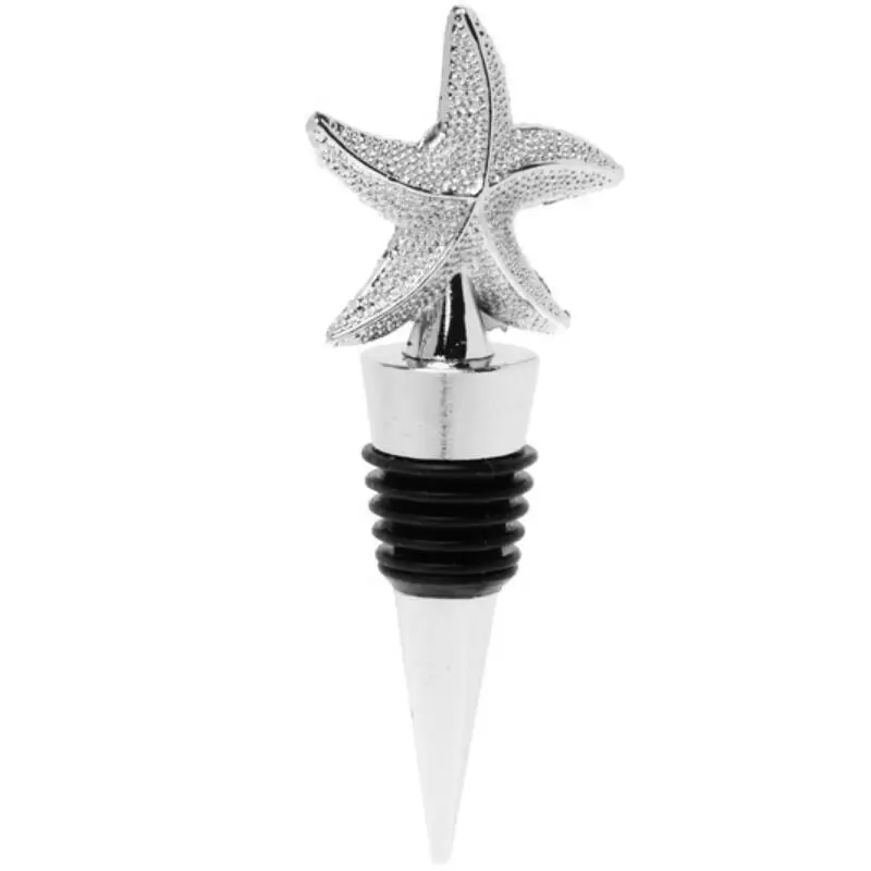 Beach Theme Rhinestone Star Wine Bottle Stopper Wedding Party Favor Gifts Souvenirs Giveaway For Guest LX7512