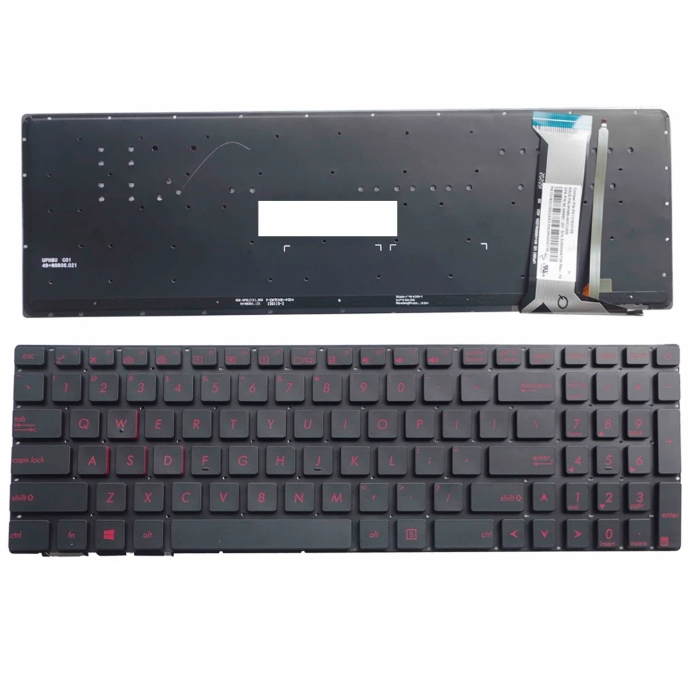 

New Keyboard FOR ASUS GL552 GL552J GL552JX GL552V GL552VL GL552VW N552VW N552VX G771JM G771JW US laptop keyboard backlit