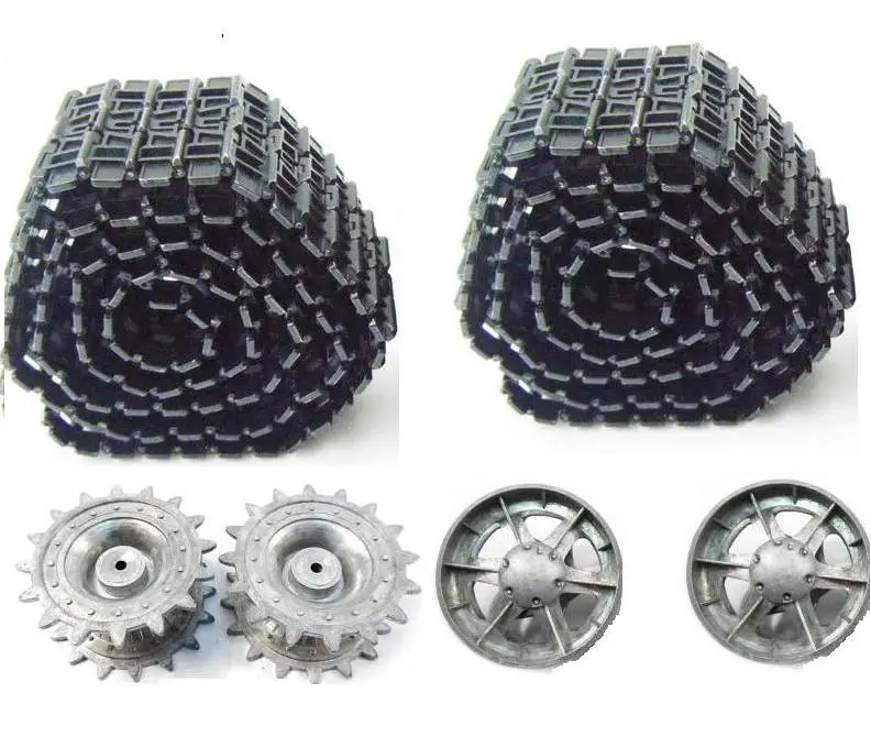 Henglong 3878 3878-1 1/16 Unione Sovietica KV-1'S RC Carro Pesante Parti di Aggiornamento Scatola ingranaggi in Acciaio/traia metallica/set mozzo ruote in metallo