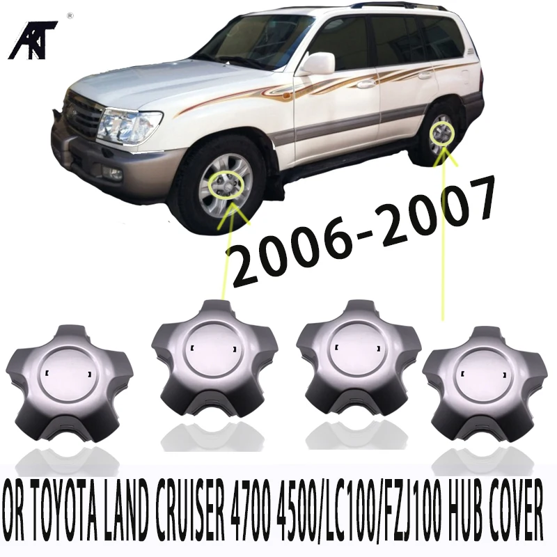 8PCSWheel Hub Caps For TOYOTA Land Cruiser 4700 4500/LC100/FZJ100 Hub cover 2006-2007 1998 - Onwards 42603-60671