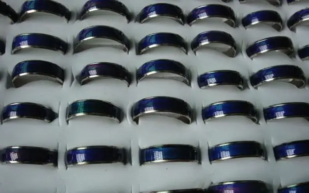 100pcs fashion mood ring with box changing colors stainless steel mix size 16 17 18 19 20 your temperature reveal your inner emo