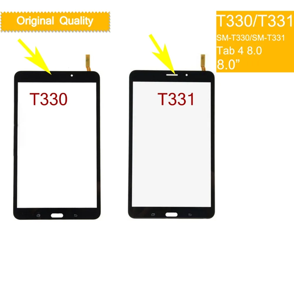 

10pcs/lot original Touchscreen For Samsung Galaxy Tab 4 8.0 SM-T330 T330 SM-T331 T331 Touch Screen Digitizer Glass Touch Panel