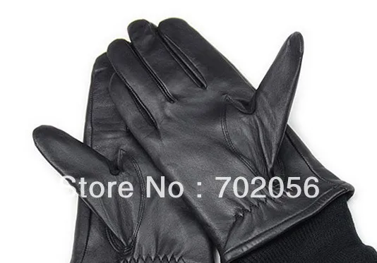 Mens real Leather gloves leather Lambskin GLOVE gift accessory high quality 12pair/lot #3158