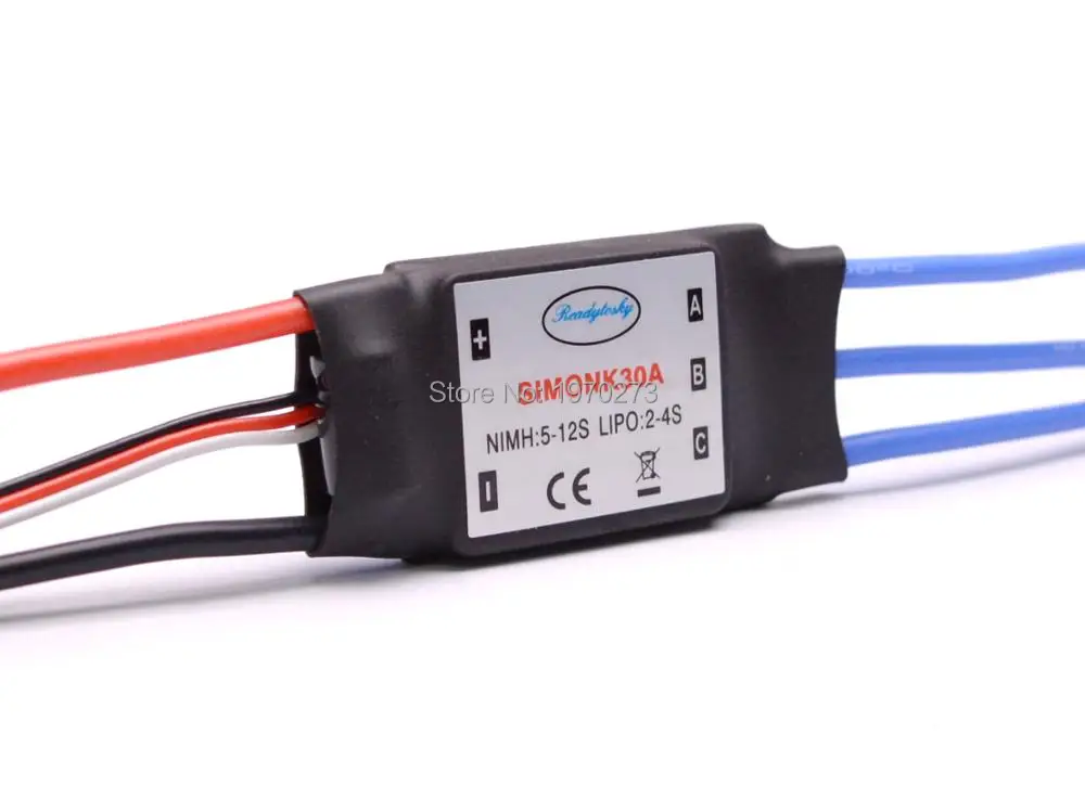 6Pcs 30A SimonK Brushless ESC Electronic Speed Controller With BEC 2A For Quadcopter Multicopter F550 X525