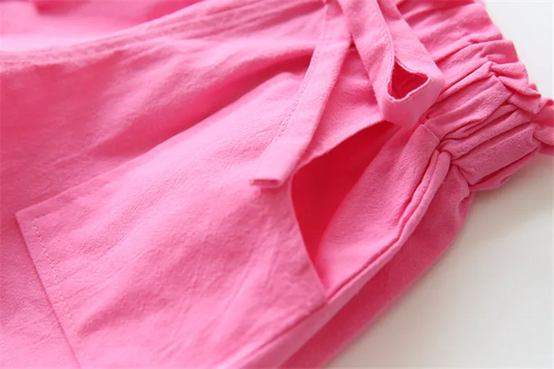Retail 2-8 years shorts beach pants candy color fresh kids children summer
