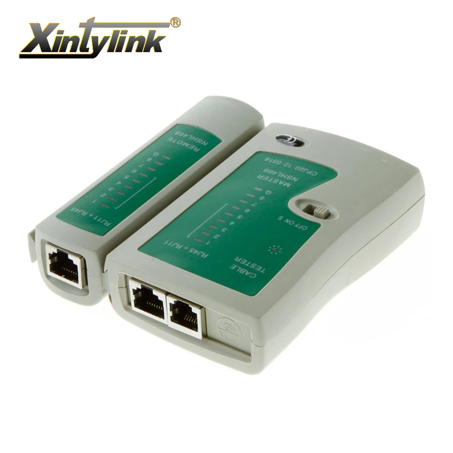 xintylink Network tester tool wire RJ11 rj12 RJ45 8p 6p line telephone ethernet cable main remote serial test