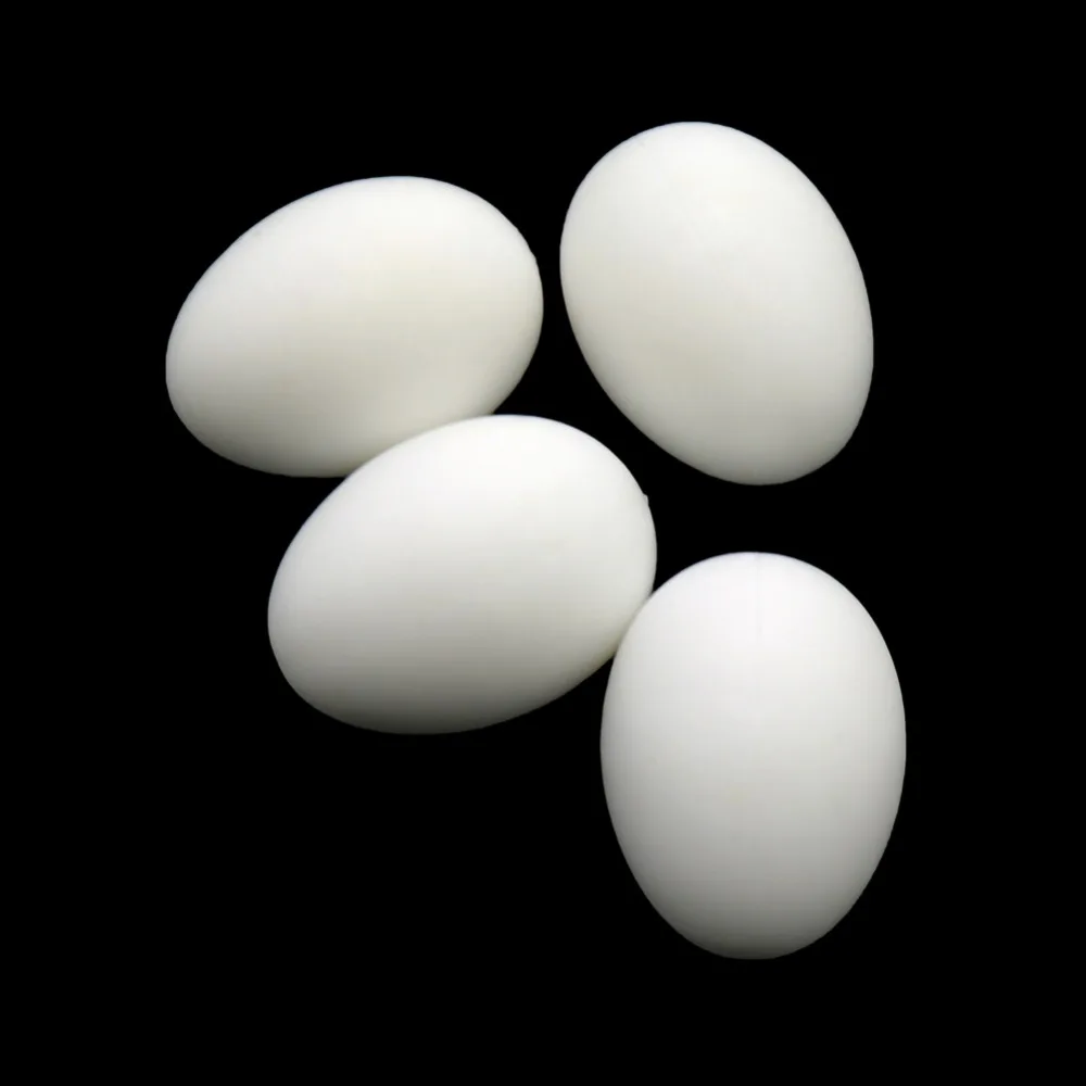 6 Pcs Plastic Poultry Feeding Supplies False Eggs Simulation Solid Pigeon Eggs Pigeon Supplies