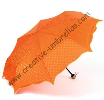 

Manual fashional full dot design umbrellas,190T pongee fabric,pencil supermini,ladies' parasol,three fold,pocket umbrellas