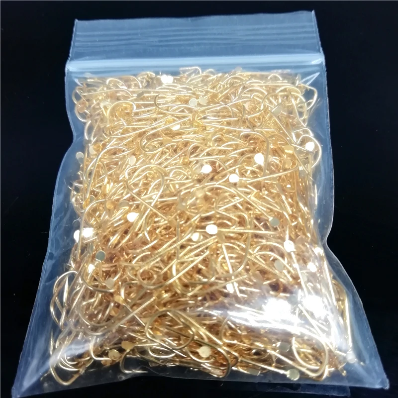 Carp Fishing Hook 2000pcs/lot Barbed/Non-barb Jig Head Jigging Hooks Gold Black High Carbon Steel 1#-7# Fishhook wholesale Pesca