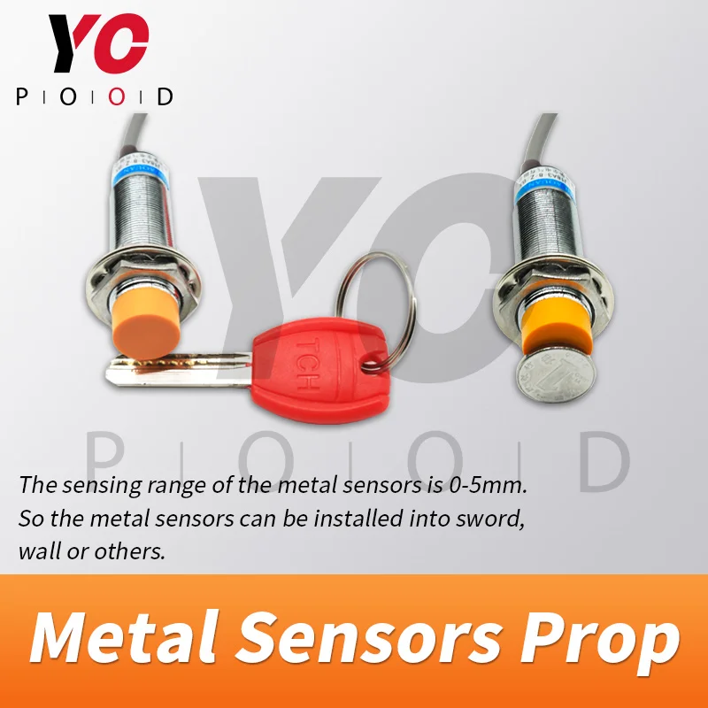 Metal Sensor Escape Room Props Same Time Version Use metal object to touch metal sensors at the same time to unlock