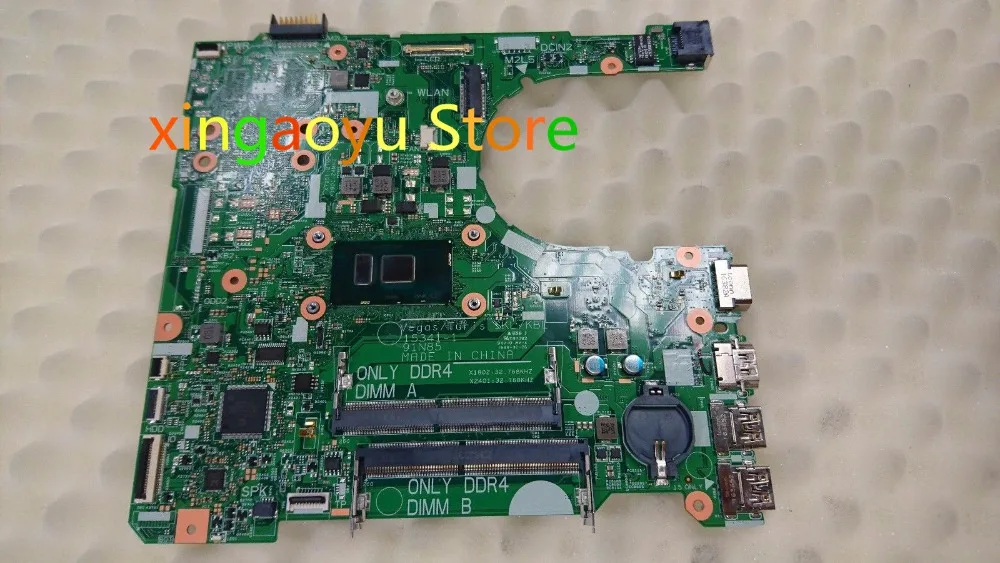 For Dell For  Vostro 3568 Laptop Motherboard System Board i3-6100u - XKPX0 CN-0XKPX0 15341-1 0XKPX0   Working