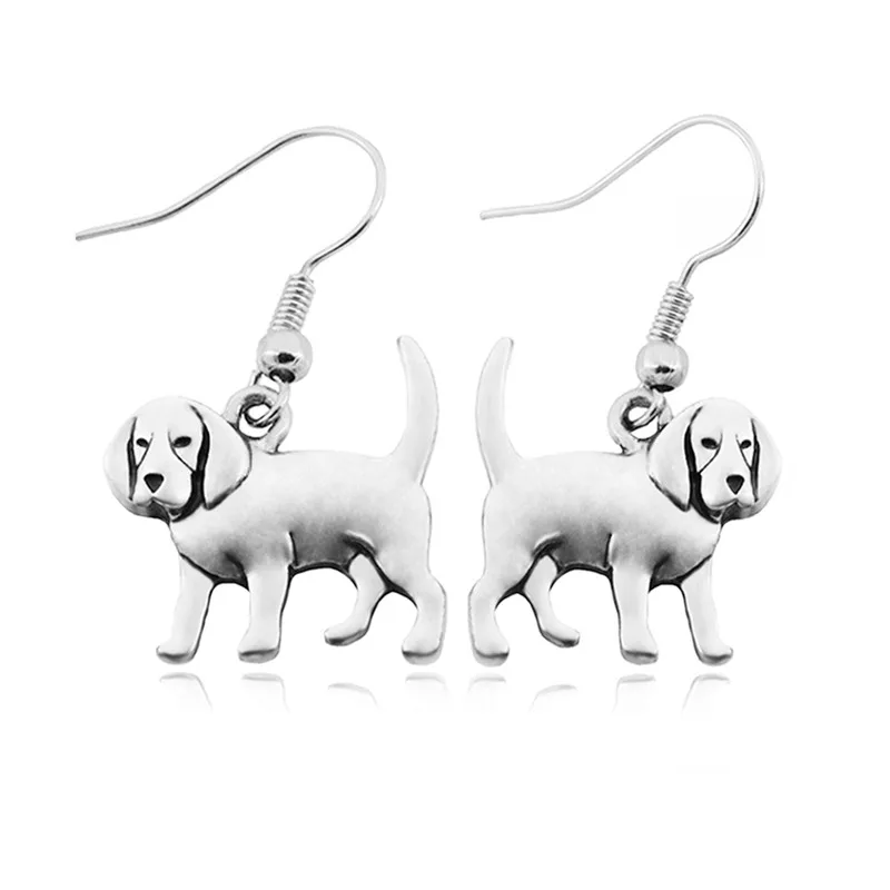 Vintage 3D Beagle Dog Pendant Boho Earring Coonhound Earings Fashion Jewelry Drop Earrings For Women Pendientes Best Friend Gift