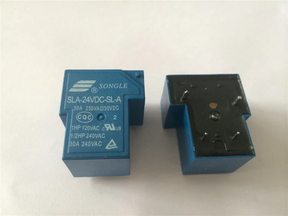 1 шт. SONGLE, реле мощности, Φ 4 Pin 24V DC, катушка типа PCB Электромагнит