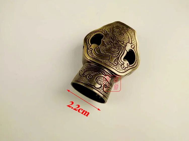 A Set Carved Phoenix Fitting For Chinese TaiChi/WuShu Jian KungFu Han Sword Accessory Metal Crafts