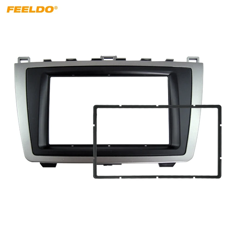 

FEELDO Car 2DIN Audio Radio Fascia For Mazda 6 2009-2013 Stereo Plate Panel Frame Installation Dash Mount Trim Kit #AM5005