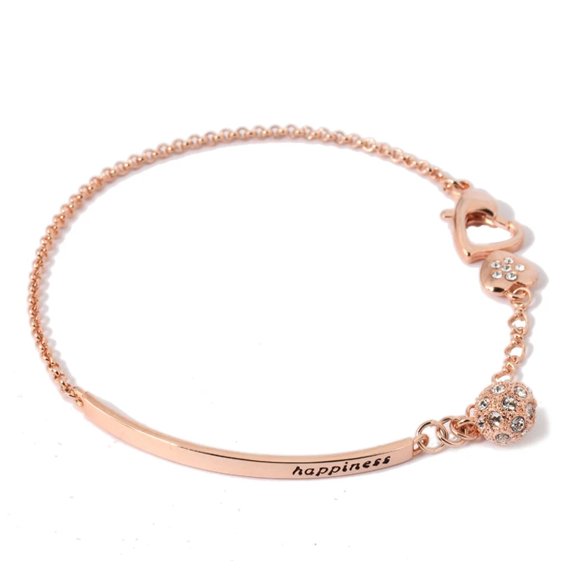 2019 New Year Special Rose Gold Women\'s Chain Bracelet