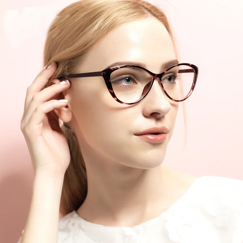 Reven Jate 5865 New Sexy Cat Eye Glasse Women Fashion Optical Spectacles Eyeglasses High Quality Glasses Optical Frame Eyewear