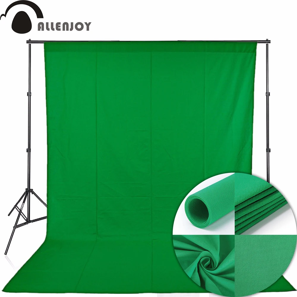 

Allenjoy Green screen Chromakey portrait photography keying backdrop background non-woven fabric Professional for Photo Studio