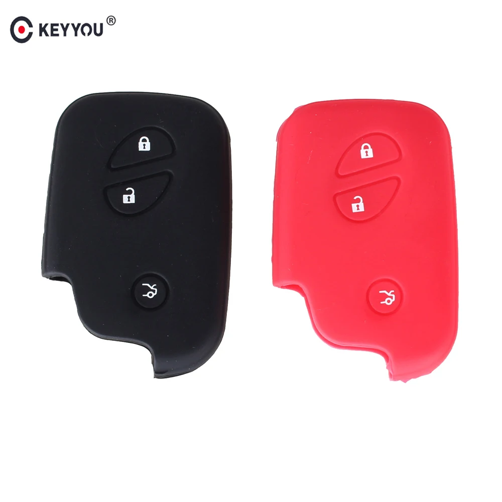 KEYYOU Silicone Car Key Case Key Case Cover For Lexus CT200h ES 300h IS250 GX400 RX270 RX450h RX350 LX570 Key Cover Car-styling